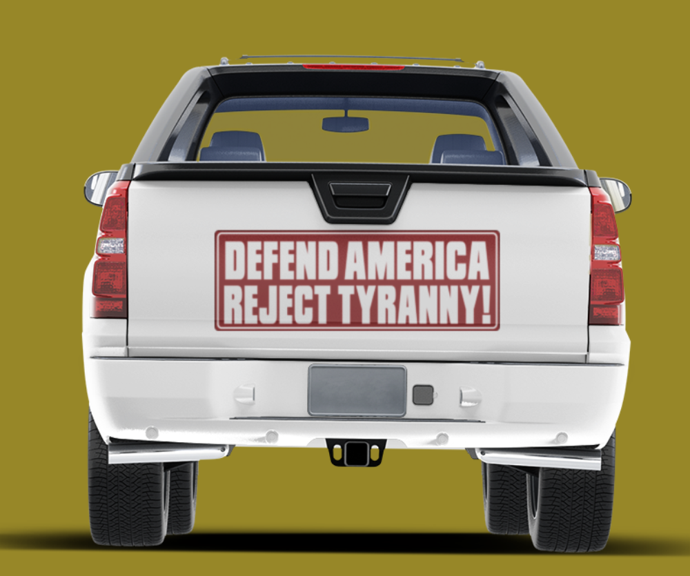 Defend America Resist Tyranny Magnetic Truck Sign