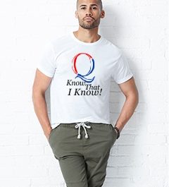 Q or Q Anon Men's T-shirt: Q Know that I Know!