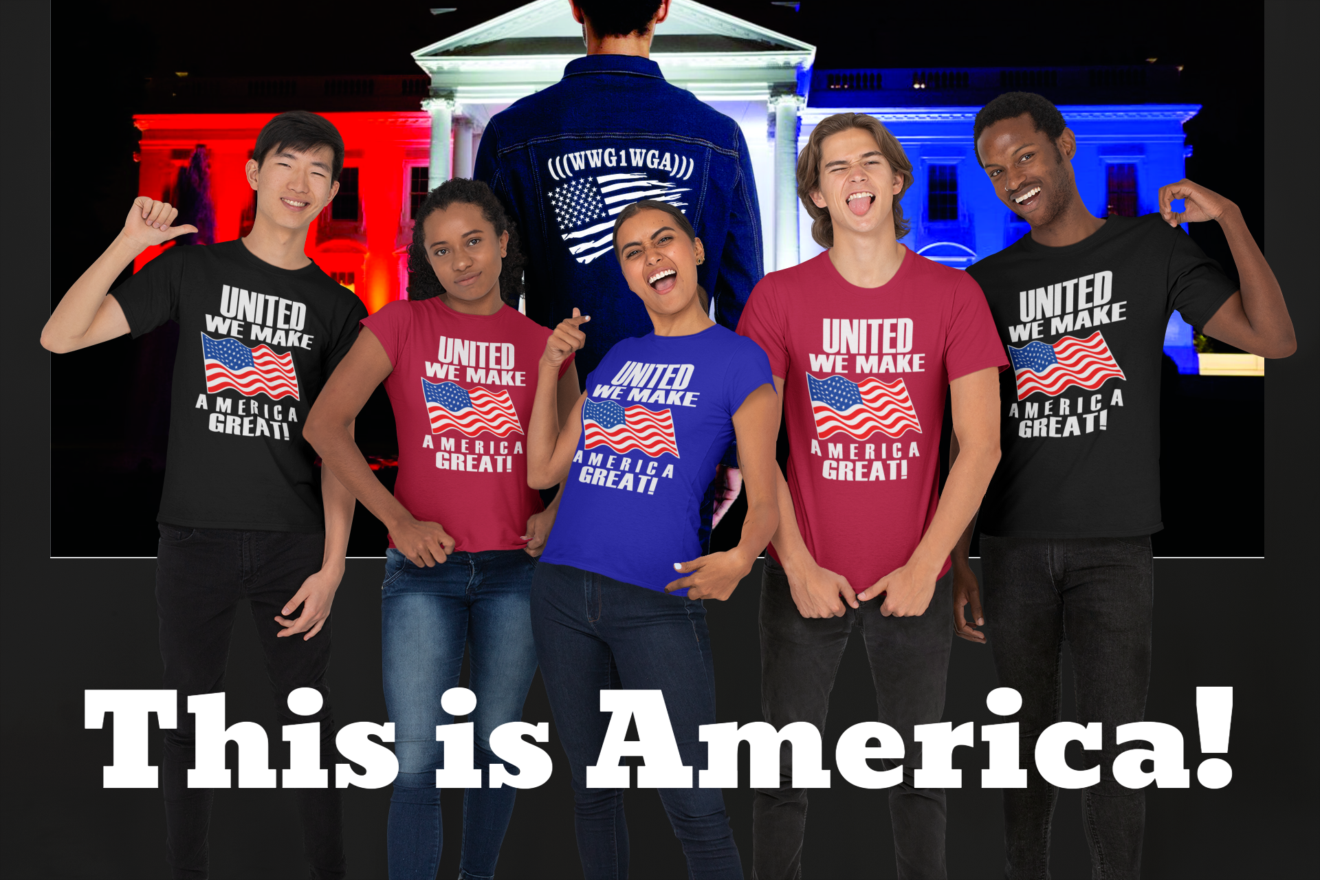 UNITED WE MAKE AMERICA GREAT! T-Shirt