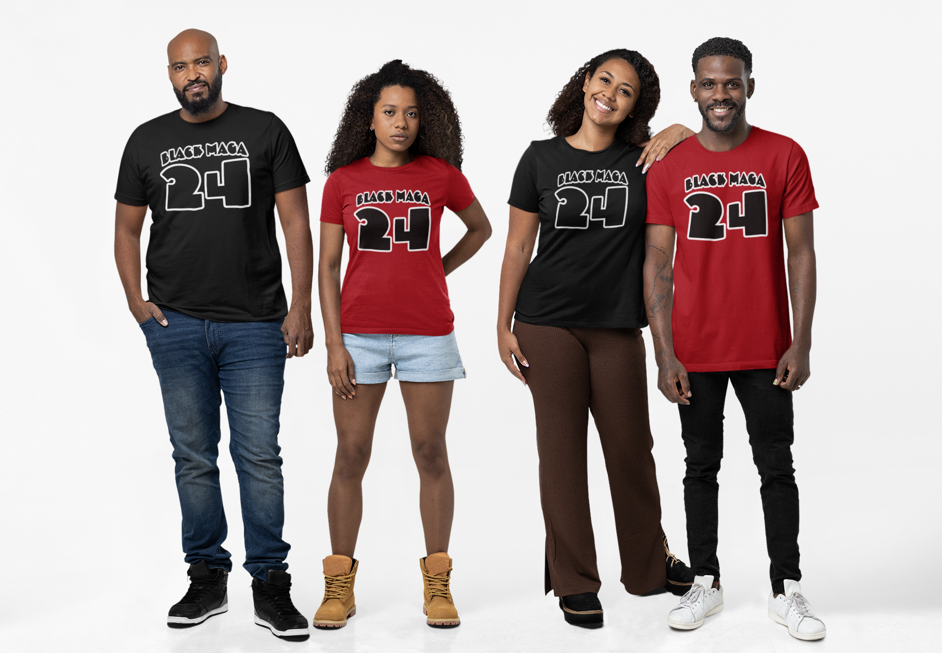 Black MAGA 24' T'shirts